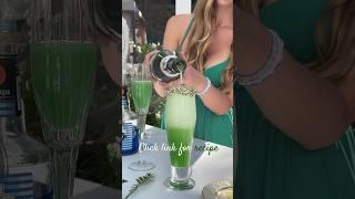 Grinch Cocktail  Christmas Drinks #shorts