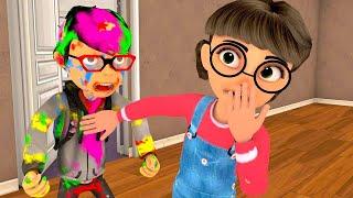 Scary Teacher 3D - Nick and Tani - Couple Prank Tani ruined Nicks bathroom