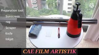 cara pasang kaca film atau stiker kaca untuk jendela kaca rumah