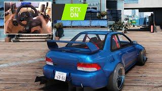 GTA V - Subaru Impreza 22B  Logitech G29  Ray Tracing mod 