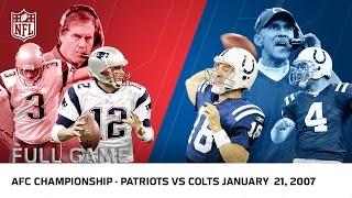 Tom Brady vs. Peyton Manning 2006 AFC Championship  Patriots vs Colts  NFL Full Game