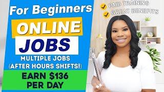 3 Beginner-Friendly Work From Home Jobs That Pay Up To $136Day After Hours Shifts Available