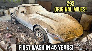 293 Original Miles Corvette Pace Car BARN FIND  First Wash in 45 Years  Satisfying Restoration