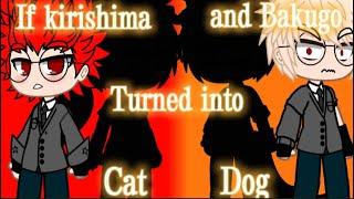 If Kirishima and Bakugou turned into Cat Dog My AU Part 1 Marianne-Chan
