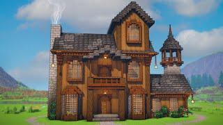 Minecraft How To Build A Dark Oak House  Tutorial