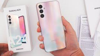 Samsung Galaxy A24 4GLTE Unboxing & Hands-On Silver Metallic