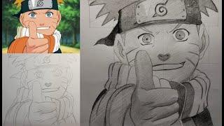 Easy Naruto Uzumaki Drawing Tutorial with Blink Animation #reviewphim #reviewfilm