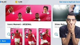 ARSENAL- ICONIC MOMENT Pack opening eFootball pes 20 mobile