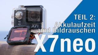 Actionpro X7neo Test  Akkulaufzeit und Bildrauschen  Unter Wasser filmen mit der X7neo