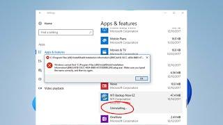 How To Fix Cannot Uninstall Program on Windows 11  10