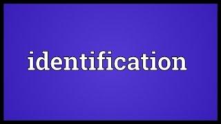 Identification Meaning