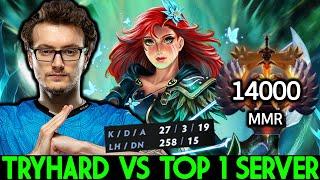 MIRACLE Windranger First Game New Patch VS 14K MMR Dota 2