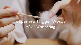 ASMR 日本語オノマトペを耳元で囁く#1 Japanese Trigger Words Ear to Ear Whispering Hand Movement