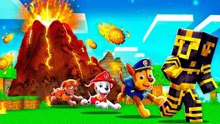 PAW PATROL SOBREVIVE A LOS DESASTRES NATURALES EN MINECRAFT 