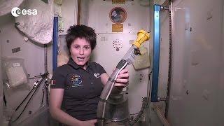 Astronaut Shows How to Use a Space Toilet  ISS Video