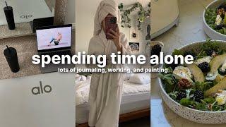 vlog spend a productive day with me journaling working painting etc