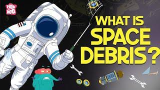 What Is Space Debris?  SPACE DEBRIS  Space Junk Around Earth  Dr Binocs Show  Peekaboo Kidz