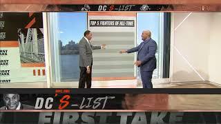 Muhammad Ali NOT No. 1 on DCs Top 5 fighters of all time list??   First Take