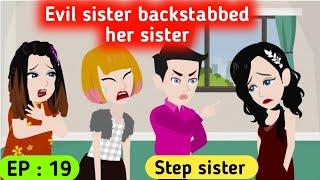 Step sister part 19  English story  Learn English  Animated stories  Sunshine English