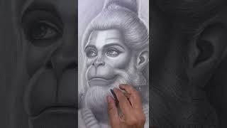 Learn to draw beard #artclass #hanumanji #jaishreeram #art #drawing