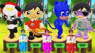 Tag with Ryan PJ Masks Catboy vs Lunchtime Ryan vs Combo Panda vs Dark Titan - All Characters Unlock