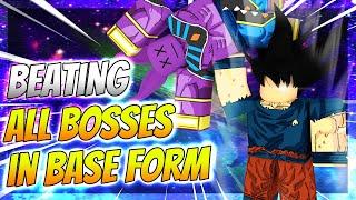 Beating All Bosses in BASE FORM Dragon Blox Ultimate Roblox AtlasZero