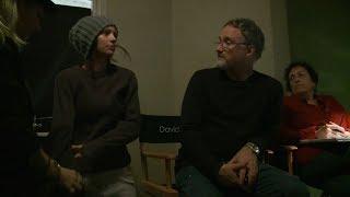 The Girl with the Dragon Tattoo Rooney Mara  behind the scenes
