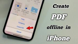 How to convert Photos to PDF in iPhone  How to make PDF file from Photos in iPhone  