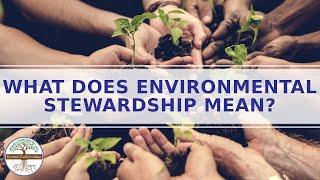 WHAT DOES ENVIRONMENTAL STEWARDSHIP MEAN