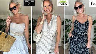 SUPERMARKET CLOTHING HAUL TESCO ASDA SAINSBURYS F&F FLORENCE AND FRED TU GEORGE NEW ARRIVALS SUMMER