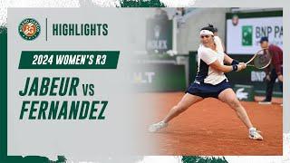 Jabeur vs Fernandez Round 3 Highlights  Roland-Garros 2024