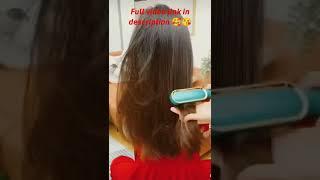 Hair Straightening Comb Review ll Tiktok viral hair comb l Comb Straightener #shorts  #Straightening