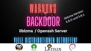 Backdoor in vielen Linuxdistributionen - Liblzma  Openssh Server GERMAN