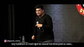 Jija ji aur Haldiram story  Jabardast comedy by Gaurav Gupta  Stand Comedy