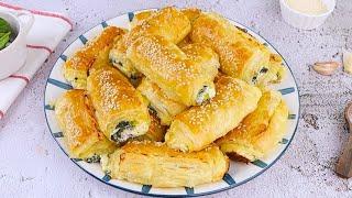 Spanakopita rolls the Greek recipe for a tasty appetizer