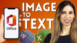 How To Convert Image to Word or Excel  Extract Text From a Picture