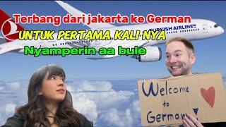 Pertama kali terbang ke Germany untuk ketemu aa bule