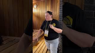 Компактная баня длиной 5 м. Фишка - огромное панорамное окно в парной.  #sauna #баняподключ #дача