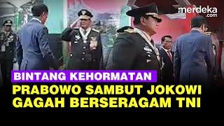 Gagah Prabowo Berseragam Jenderal TNI Sambut Presiden Jokowi Jelang Naik Bintang 4 Kehormatan