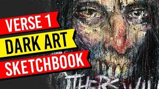 Dark Art Painting Sketchbook Experiment 01 Sketchbook Ideas & Art Inspiration