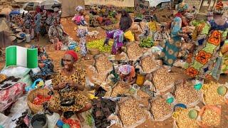 RURAL MARKET DAY IN OJO IBADAN NIGERIA  COST OF LIVING  WEST AFRICA CHEAPEST PRICE FOOD MARKET