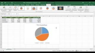 Excel - 1 Basique - Cours Graphique simple - secteur