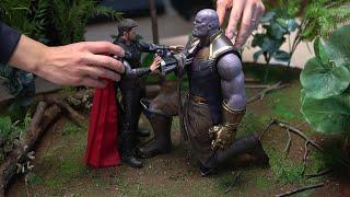 Hot Toys Avengers Infinity War Thor VS Thanos Diorama Daejeon POPCON