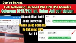 SELAMAT GOLONGAN KPM PKH BPNT INI BULAN JULI CAIR DULUAN HARI INI TERBUKTI SALDO MASUK BERTAHAP BANS