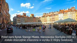 Warszawa - Stare Miasto - spacer  Warsaw - Old Town timelapse walking tour