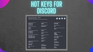 Hot keys for Discord and how to use them