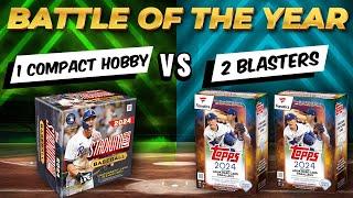 BATTLE OF THE YEAR 2024 TOPPS STADIUM CLUB COMPACT HOBBY VS 2024 TOPPS UPDATE FANATICS BLASTERS