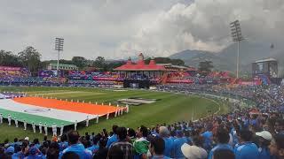 national anthem at dharamshala  india vs New Zealand world cup match#worldcup #indvsnz #cwc23