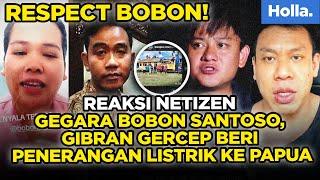 Reaksi Netizen Gegara Bobon Santoso Gibran Gercep Beri Penerangan Listrik Ke Papua