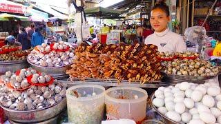 Very authentic REAL Cambodian Street Food MUKBANG  Cambodian Food & Popular Snack